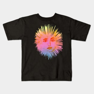 Rainbow Face Burst Kids T-Shirt